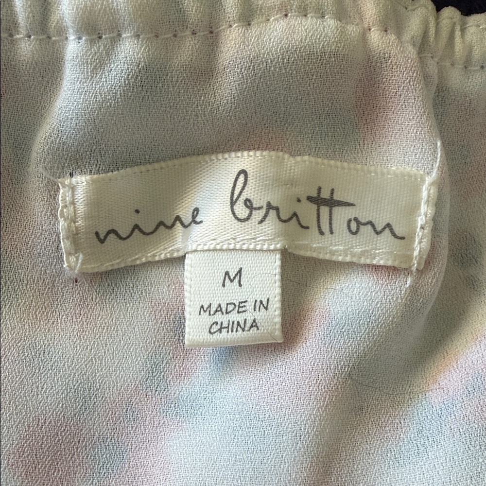 Nine Britton Floral and Naked Zebra Peach color Women's Tops - Picture 6 of 7